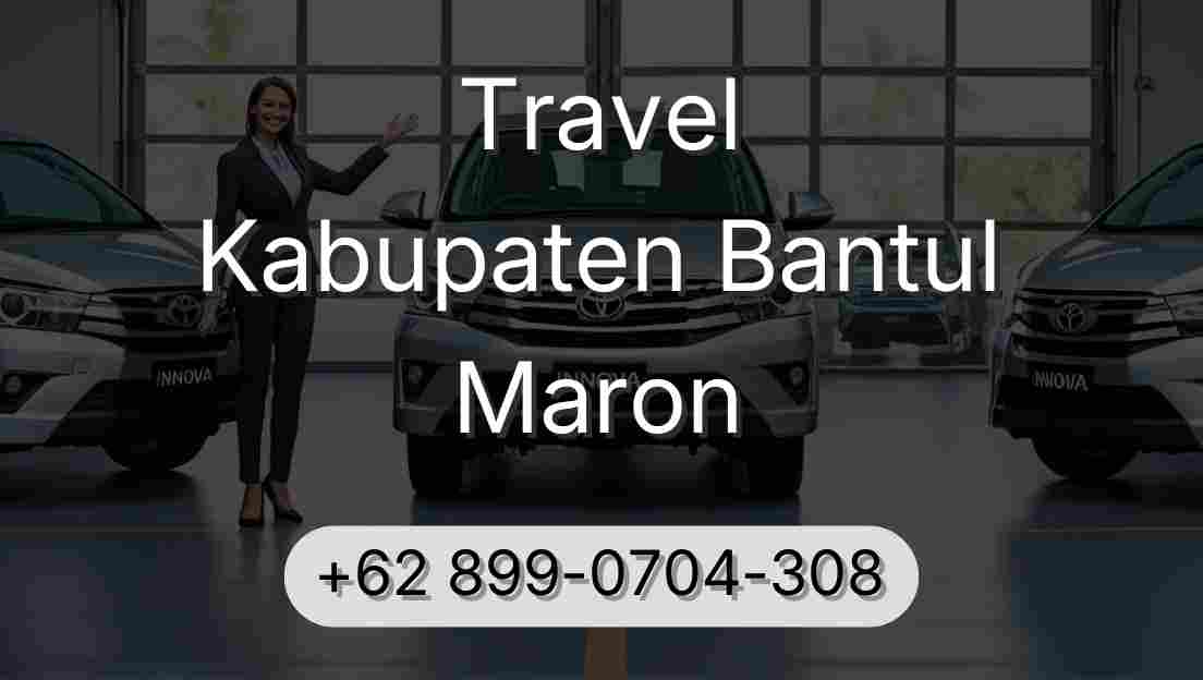 Travel Kabupaten Bantul Maron