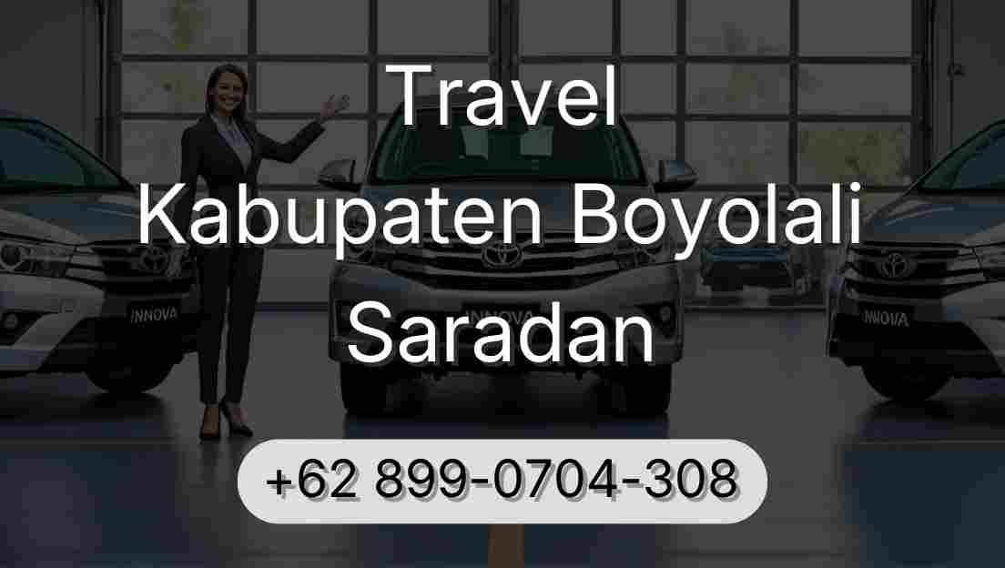 Travel Kabupaten Boyolali Saradan