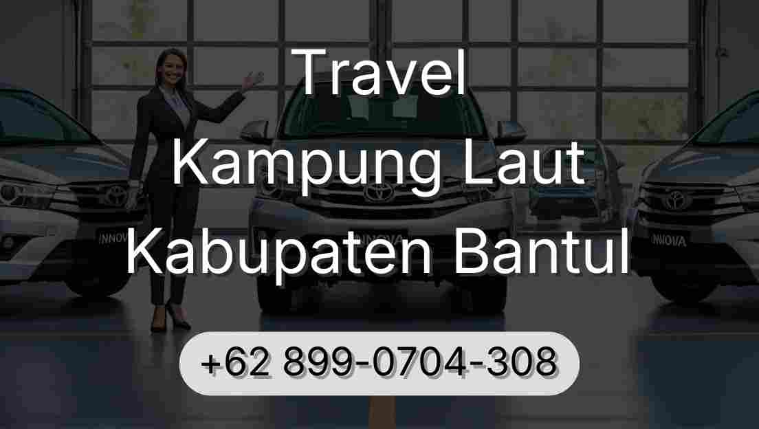 Travel Kampung Laut Kabupaten Bantul