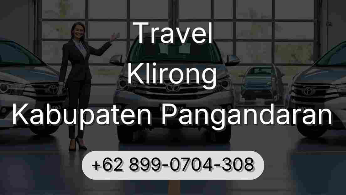 Travel Klirong Kabupaten Pangandaran