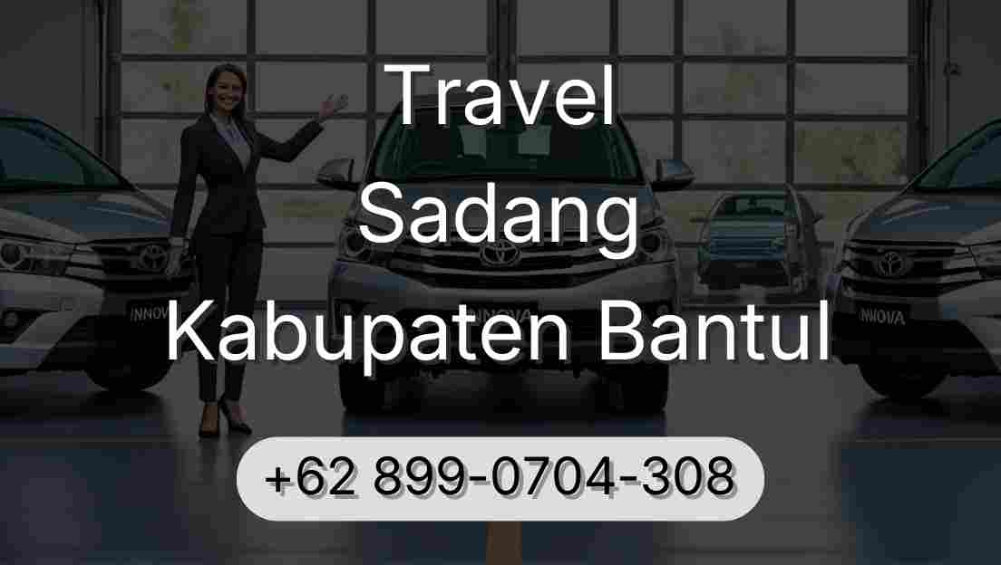 Travel Sadang Kabupaten Bantul